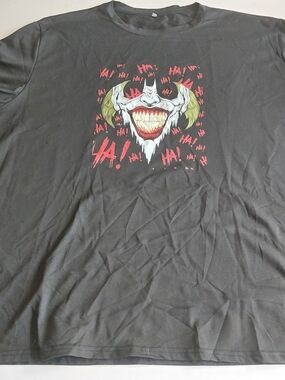 Black Joker Graphic T-Shirt - Screaming Smile